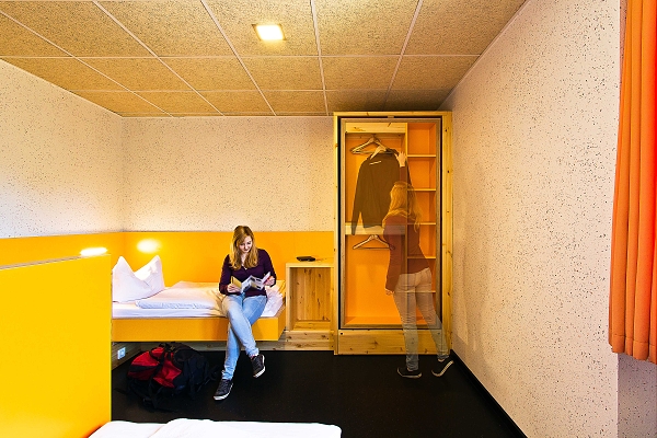 Übernachtungszimmer im Gästehaus.